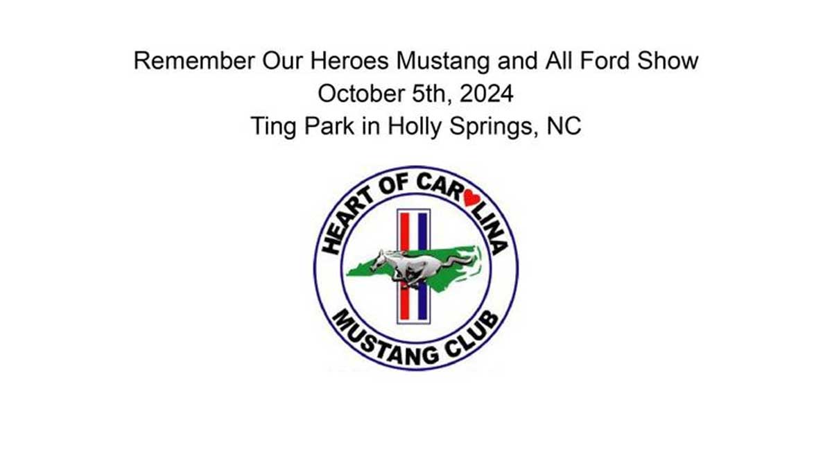 Remember Our Heroes Mustang and All Ford Car Show 2024 Cars and
