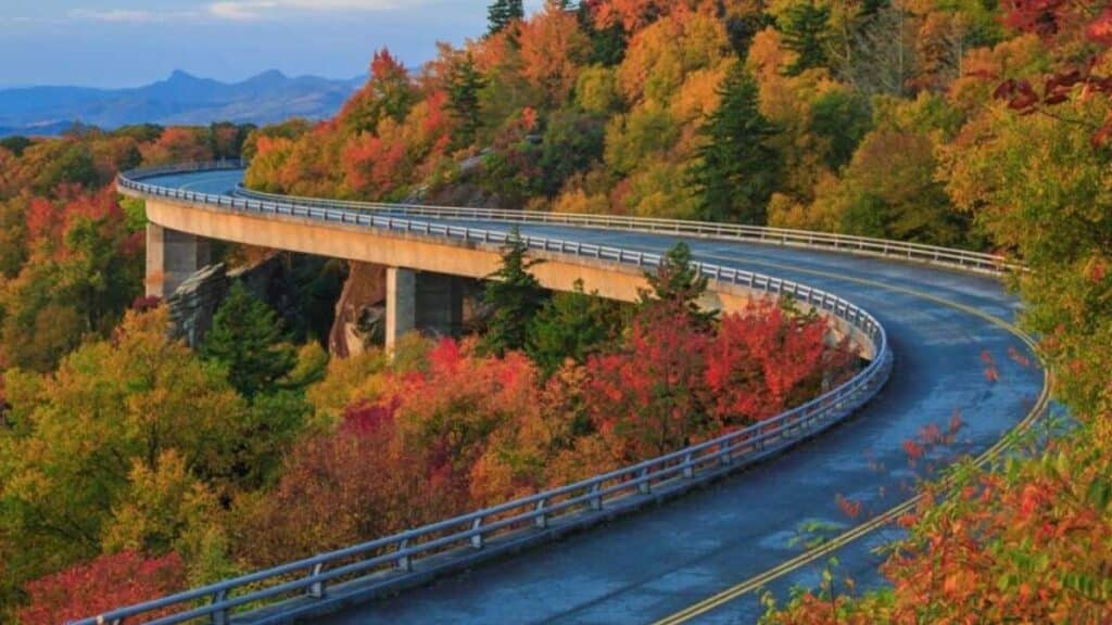 Fall foliage along the Blue Ridge Parkway