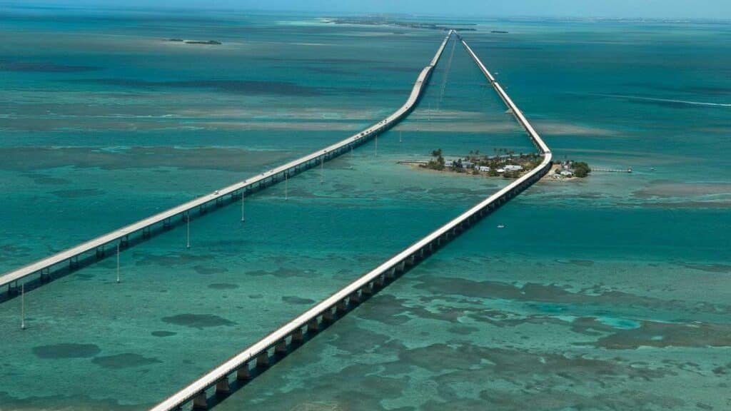 The Overseas Highway to Key West is One of the longest bridges in the world