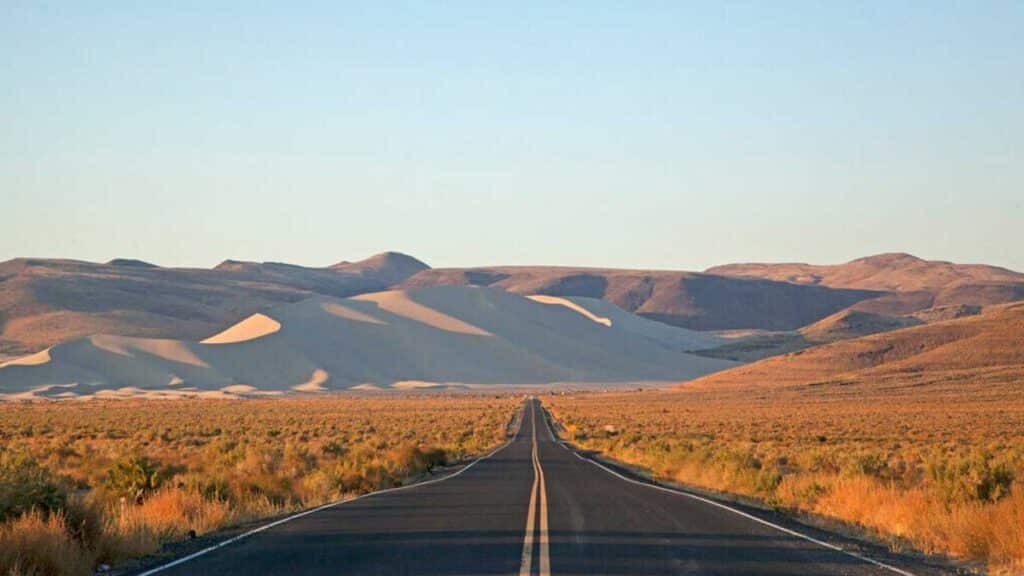 Stunning scenery on Highway 50 in Nevada